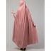 Free size jilbab with nose piece- Mauve Pink  Free size jilbab with nose piece- Mauve Pink